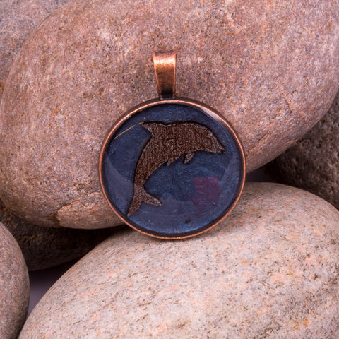 Leaping Dolphin Pendant (#1220)