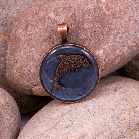Leaping Dolphin Pendant (#1221)