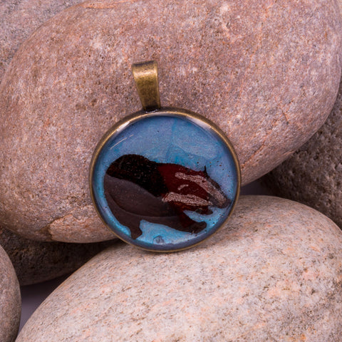 Mr Badger Pendant (#1222)