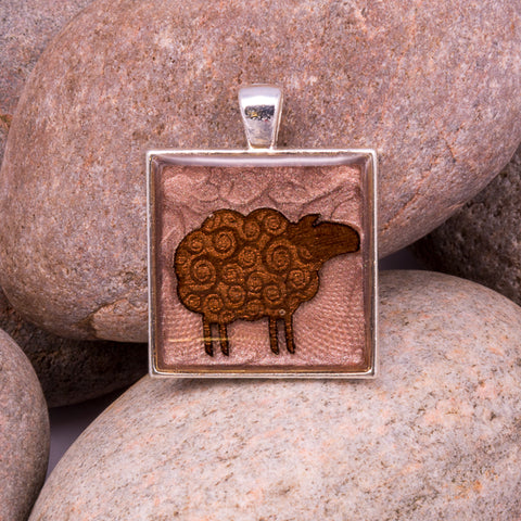 Woolly Sheep Pendant (#1224)