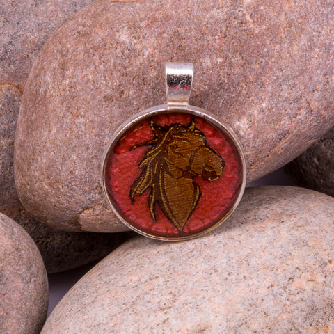Spirited Horse Pendant (#1234)